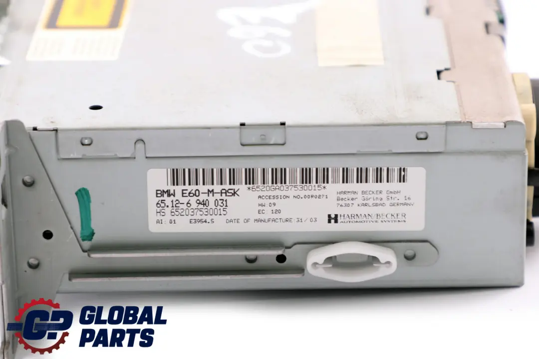 BMW E60 E61 M-ASK M-Audio System Controller CD Player Radio - SKU 6940031 - Part number 6940031