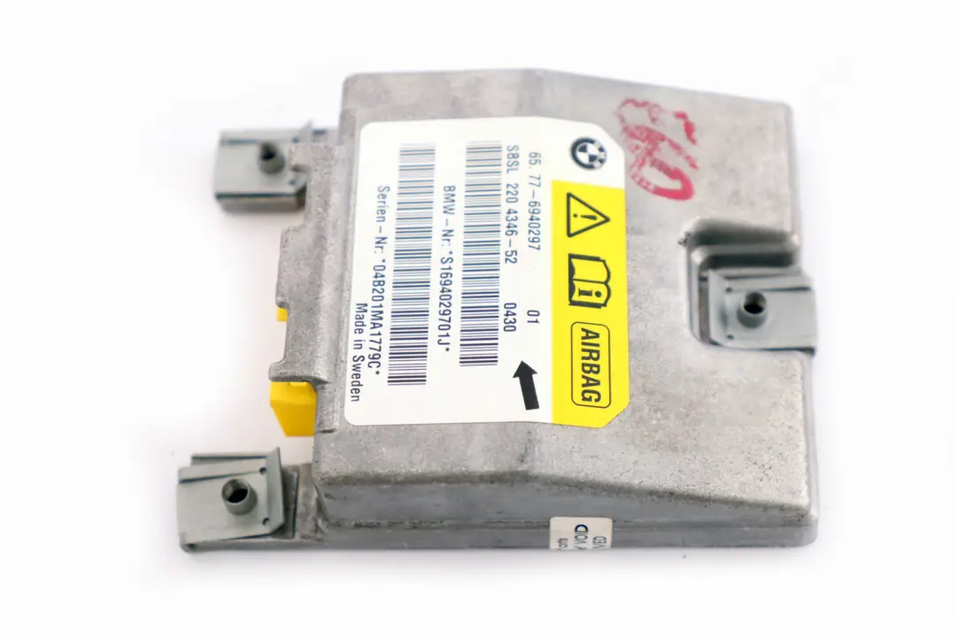 BMW E60 E61 E63 B-Säule Air Module Steuergerät Sensor Links - SKU 6940297 - Teilenummer 6953007