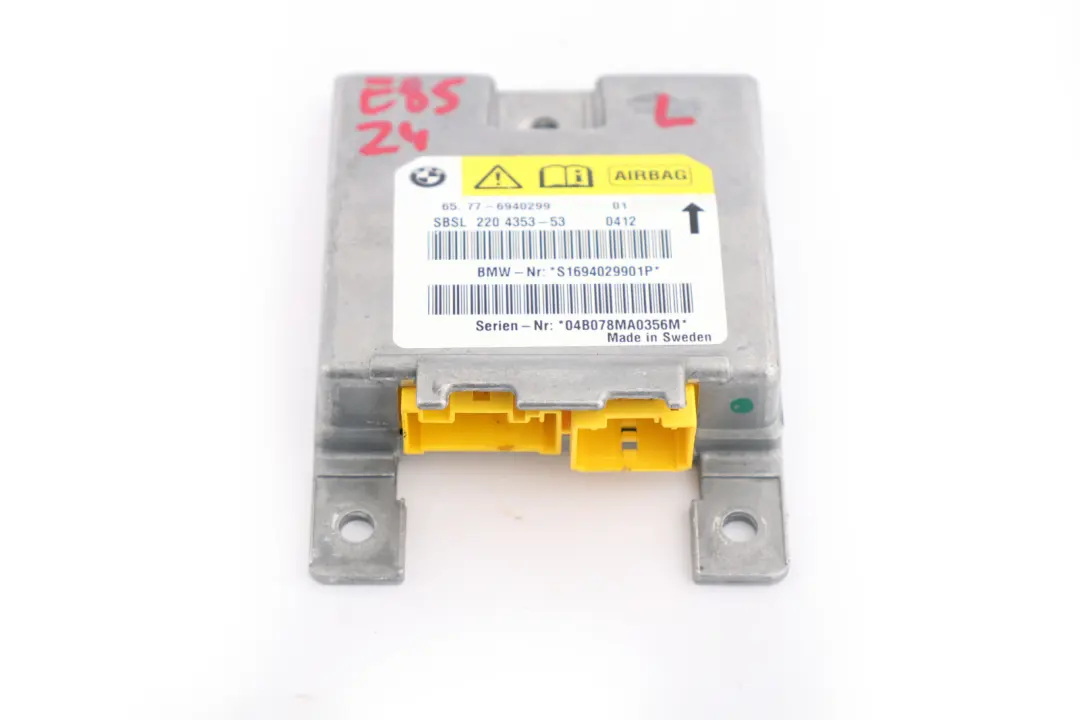 Sensor B Säule Luft Modul Einheit Links für BMW E64 E85 mit Teilenummer 6940299 BMW E64 E85 Sensor B Säule Luft Modul Einheit Links - SKU 6940299 - Teilenummer 6940299