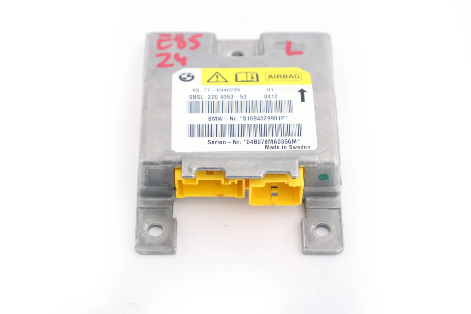 BMW E64 E85 Sensore Colonna B Unità Modulo Aria Sinistra 6940299