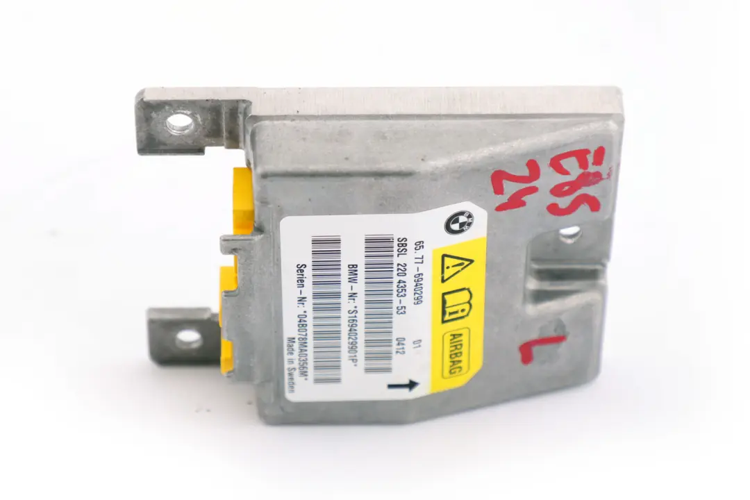 Sensor B Säule Luft Modul Einheit Links für BMW E64 E85 mit Teilenummer 6940299 BMW E64 E85 Sensor B Säule Luft Modul Einheit Links - SKU 6940299 - Teilenummer 6940299