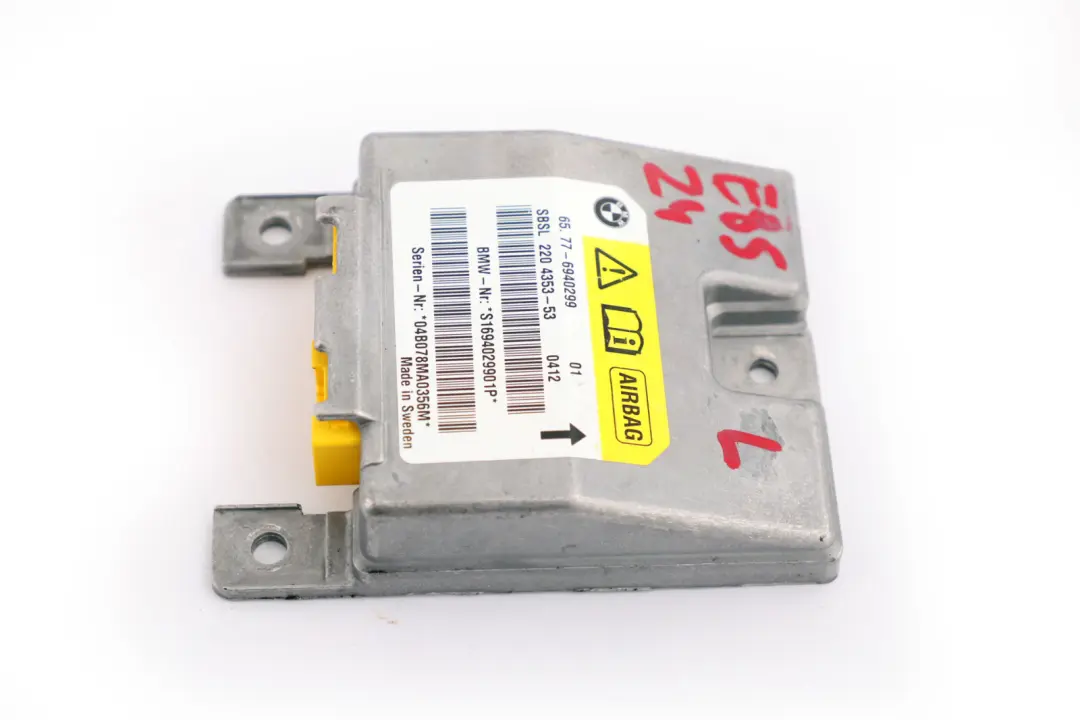 Sensor B Säule Luft Modul Einheit Links für BMW E64 E85 mit Teilenummer 6940299 BMW E64 E85 Sensor B Säule Luft Modul Einheit Links - SKU 6940299 - Teilenummer 6940299