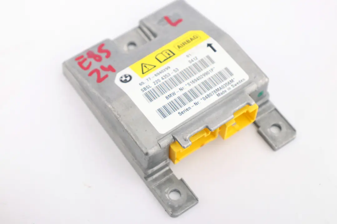 Moduł Sterownik Poduszki Powietrznej Lewy do BMW E64 E85 o numerze 6940299 BMW E64 E85 Moduł Sterownik Poduszki Powietrznej Lewy - SKU 6940299 - Numer Części 6940299