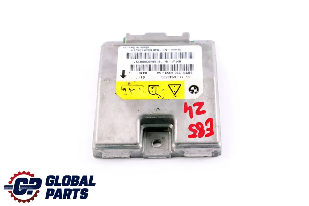 Sensor Pilar B Airbag Derecho para BMW Serie 6 Z4 E64 E85 con número de pieza 6962888 BMW Serie 6 Z4 E64 E85 Sensor Pilar B Airbag Derecho - SKU 6940300 - Número de pieza 6962888