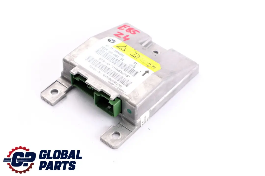 BMW serii 6 Z4 E64 E85 Moduł Sensor Poduszki Powietrznej Prawy - SKU 6940300 - Numer Części 6962888