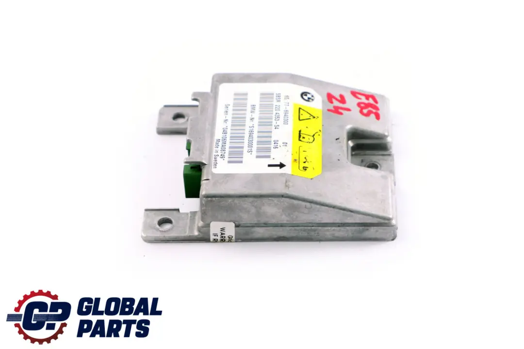 BMW serii 6 Z4 E64 E85 Moduł Sensor Poduszki Powietrznej Prawy - SKU 6940300 - Numer Części 6962888