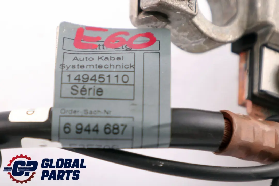 BMW 5 E60 Cable de la Batterie Minus Ibs 6944687 6970680 - SKU 6940698 - Numéro de pièce 6940698