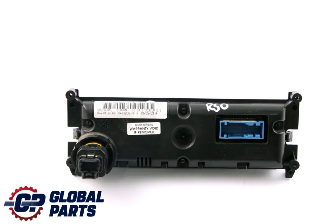 Calentador Automático Panel Control Aire Acondicionado 6935489 para Mini One R50 R53 con número de pieza 6940861 Mini One R50 R53 Calentador Automático Panel Control Aire Acondicionado 6935489 - SKU 6940861 - Número de pieza 6940861