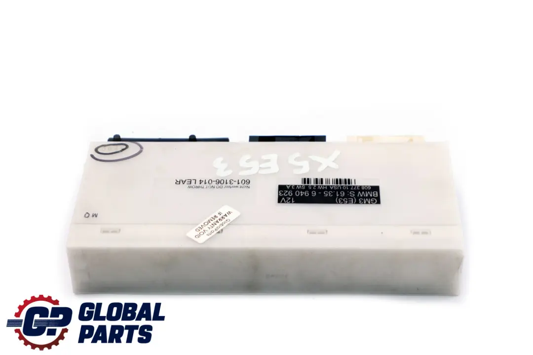 BMW X5 Series E53 GM III General Body Control Module Unit ECU Lear - SKU 6940923 - Part number 61356940923