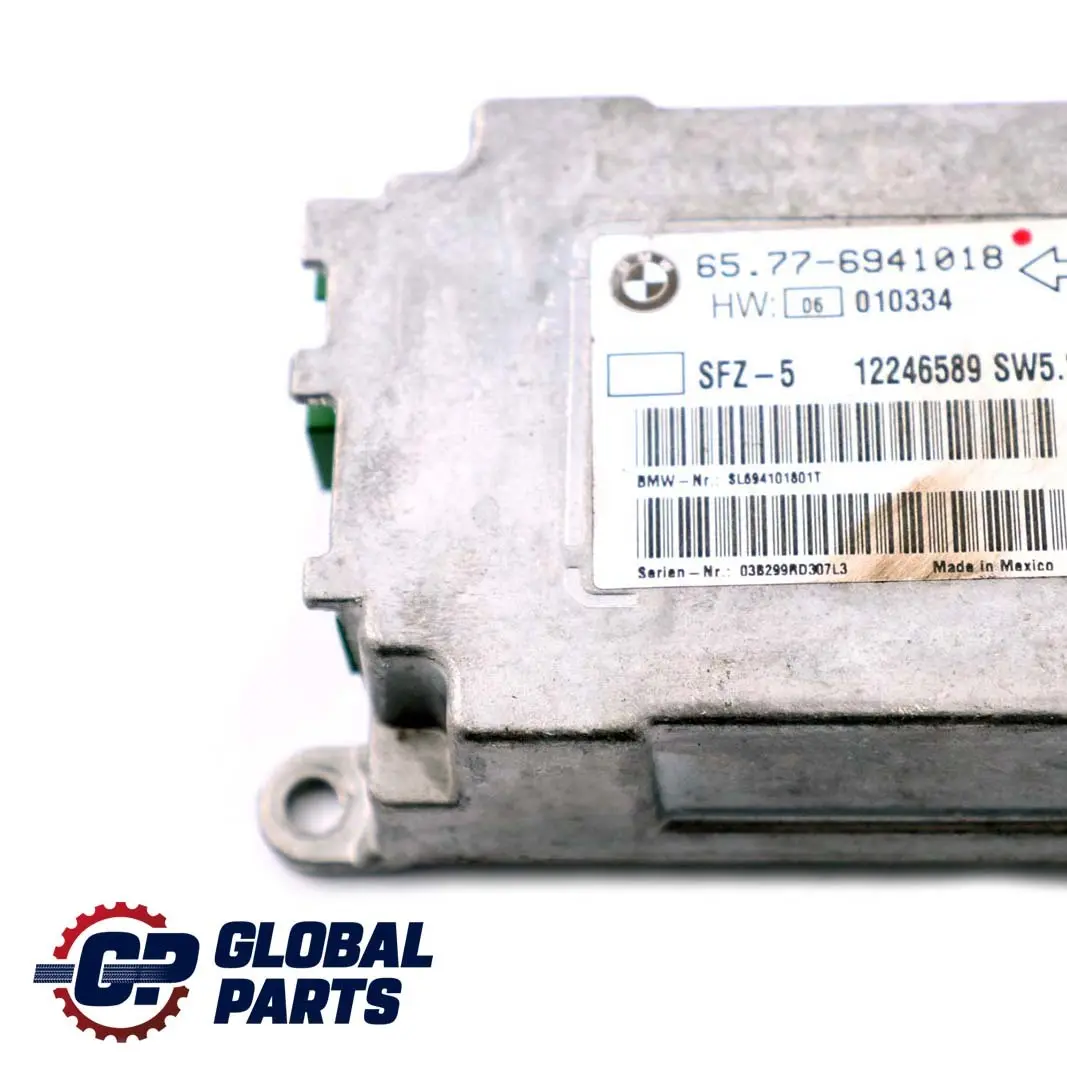 Sterownik Poduszek Moduł Airbag do BMW E60 E61 E63 o numerze 6941018 BMW E60 E61 E63 Sterownik Poduszek Moduł Airbag - SKU 6941018 - Numer Części 6941018
