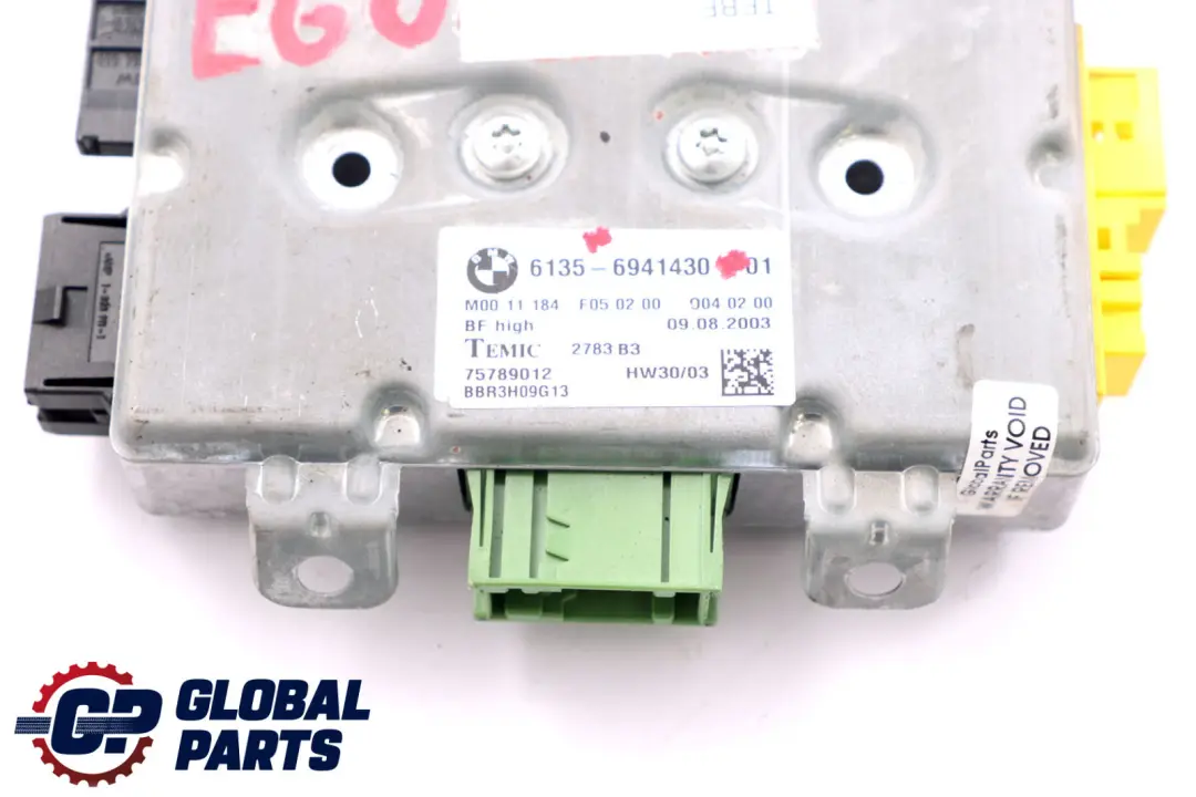 Module contrôle l'airbag la porte passager pour BMW 5 6 E60 E63 à propos du numéro de pièce 9110846 BMW 5 6 E60 E63 Module contrôle l'airbag la porte passager - SKU 6941430 - Numéro de pièce 9110846