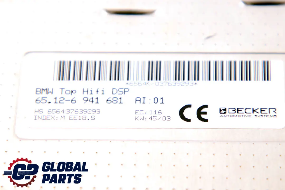 BMW 7 Series E65 E66 E67 Top-Hifi System Amplifier Logic 7 DSP - SKU 6941681 - Part number 6941681