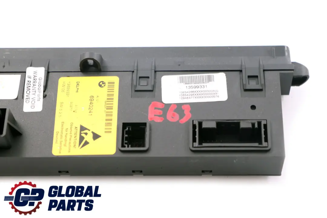 BMW 6 Series E63 E63N LCI Centre Console Switch Centre DTC PDC - SKU 6941956 - Part number 9169123