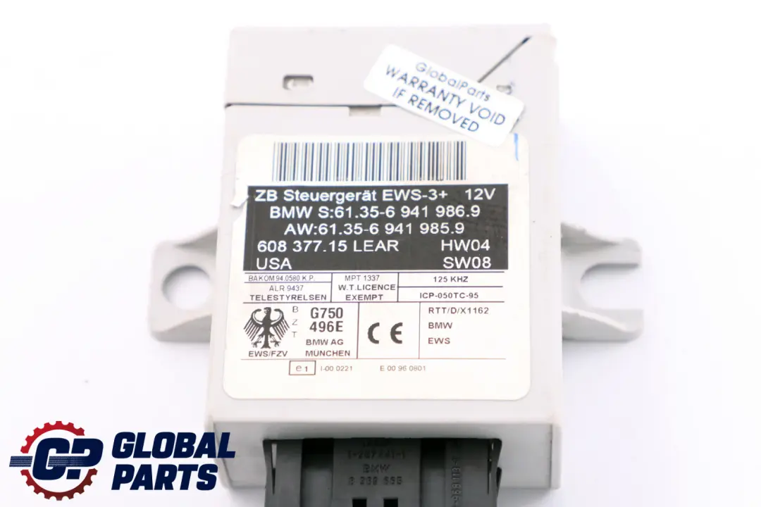 Moduł Sterownik Immobilizera EWS do BMW X5 E53 X3 E83 MINI R50 o numerze 6941986 BMW X5 E53 X3 E83 MINI R50 Moduł Sterownik Immobilizera EWS - SKU 6941986 - Numer Części 6941986