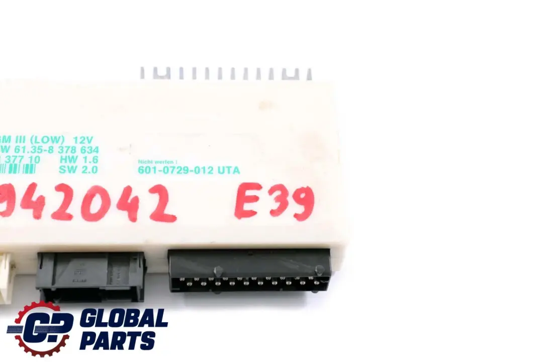 BMW 5 Series E39 Basic Body Control Unit Module GM III LOW - SKU 6942042 - Part number 8378634