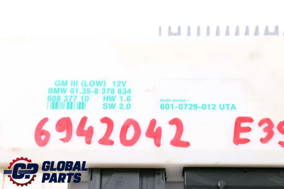 Basic Body Control Unit Module GM III LOW to BMW 5 Series E39 with Part number 8378634 BMW 5 Series E39 Basic Body Control Unit Module GM III LOW - SKU 6942042 - Part number 8378634