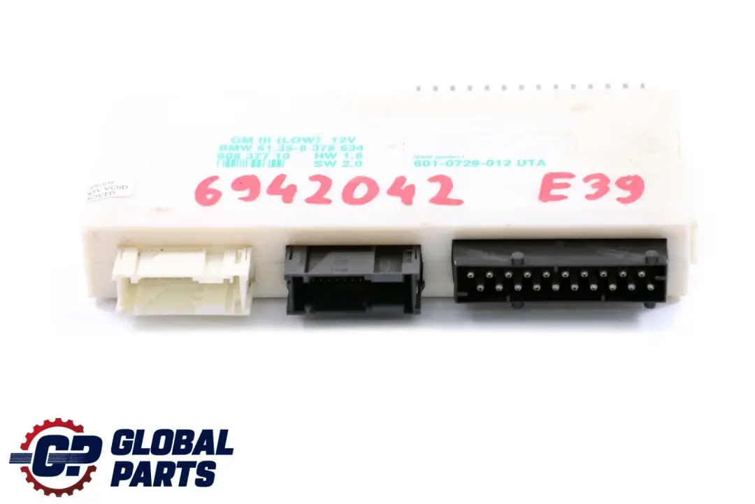 Modul Steuergerät Grundmodul GM III LOW für BMW 5 er E39 mit Teilenummer 8378634 BMW 5 er E39 Modul Steuergerät Grundmodul GM III LOW - SKU 6942042 - Teilenummer 8378634