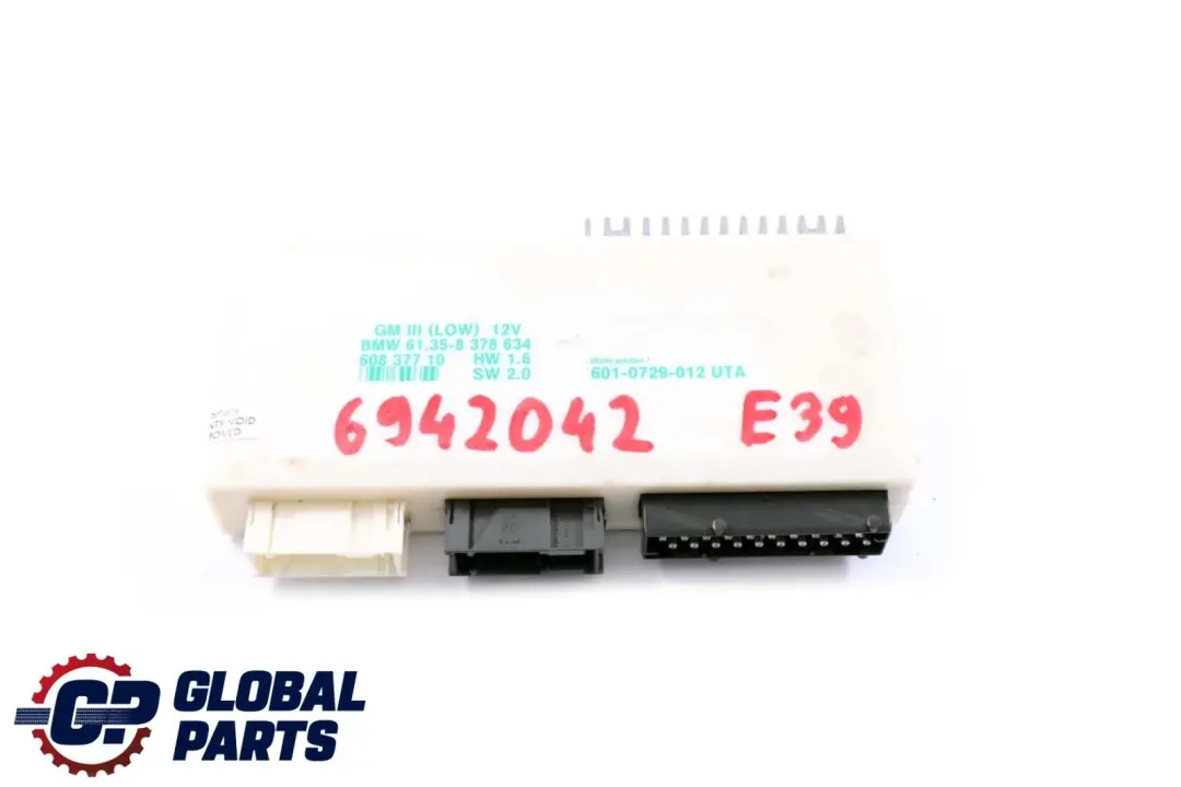 Basic Body Control Unit Module GM III LOW to BMW 5 Series E39 with Part number 8378634 BMW 5 Series E39 Basic Body Control Unit Module GM III LOW - SKU 6942042 - Part number 8378634