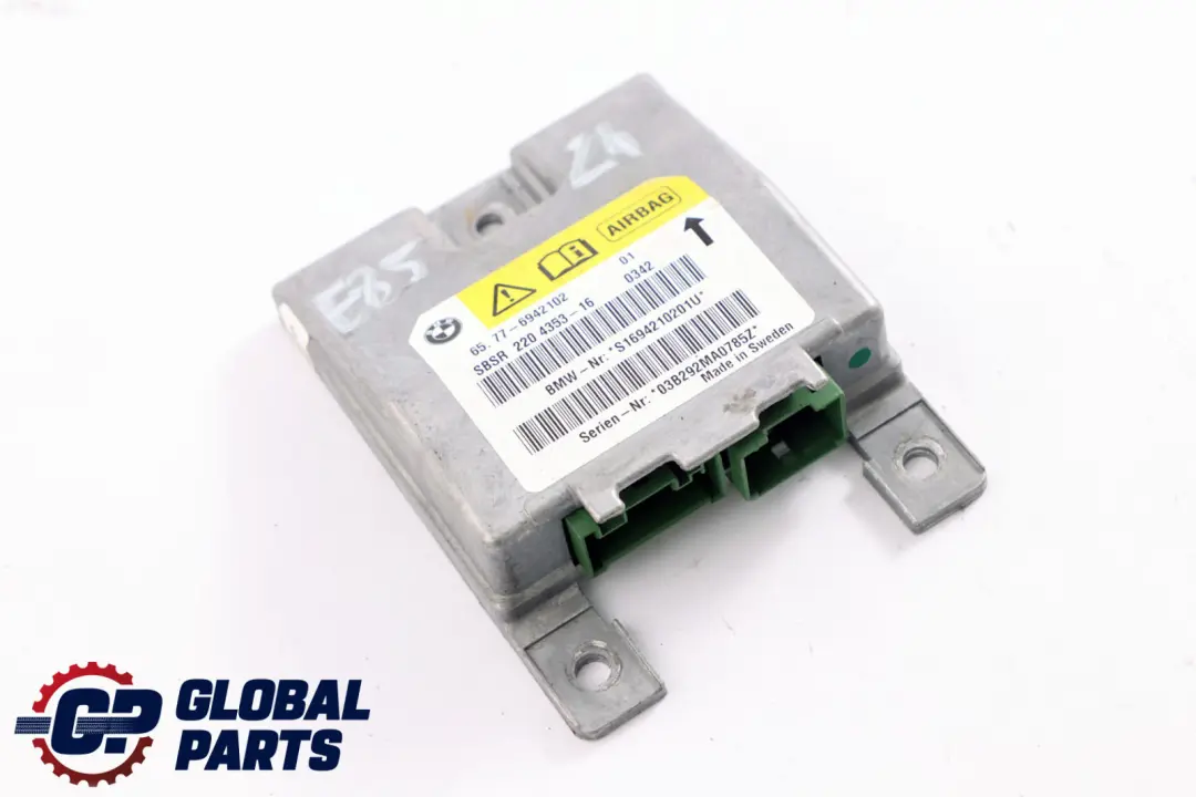 Sensor Pilar B Airbag Derecho para BMW Serie 6 Z4 E64 E85 con número de pieza 6962888 BMW Serie 6 Z4 E64 E85 Sensor Pilar B Airbag Derecho - SKU 6942102 - Número de pieza 6962888