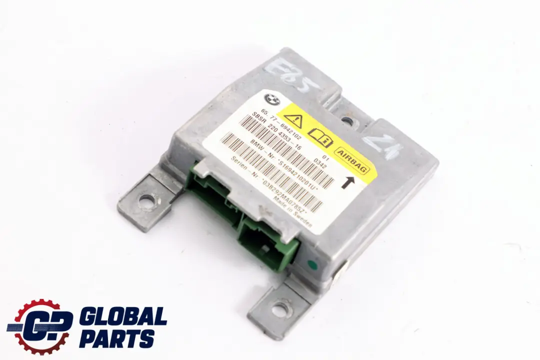 Sensor Pilar B Airbag Derecho para BMW Serie 6 Z4 E64 E85 con número de pieza 6962888 BMW Serie 6 Z4 E64 E85 Sensor Pilar B Airbag Derecho - SKU 6942102 - Número de pieza 6962888