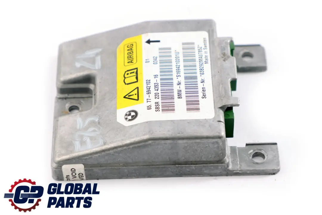 Moduł Sensor Poduszki Airbag do BMW E64 Z4 E85 o numerze 6962888 BMW E64 Z4 E85 Moduł Sensor Poduszki Airbag - SKU 6942102 - Numer Części 6962888