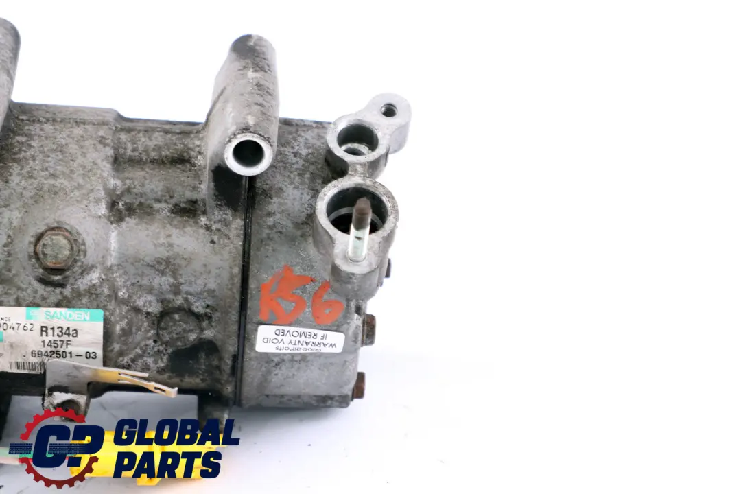 Compresor De Aire Acondicionado para Mini Cooper R55 R56 R57 LCI con número de pieza 6942501 Mini Cooper R55 R56 R57 LCI Compresor De Aire Acondicionado - SKU 6942501 - Número de pieza 6942501