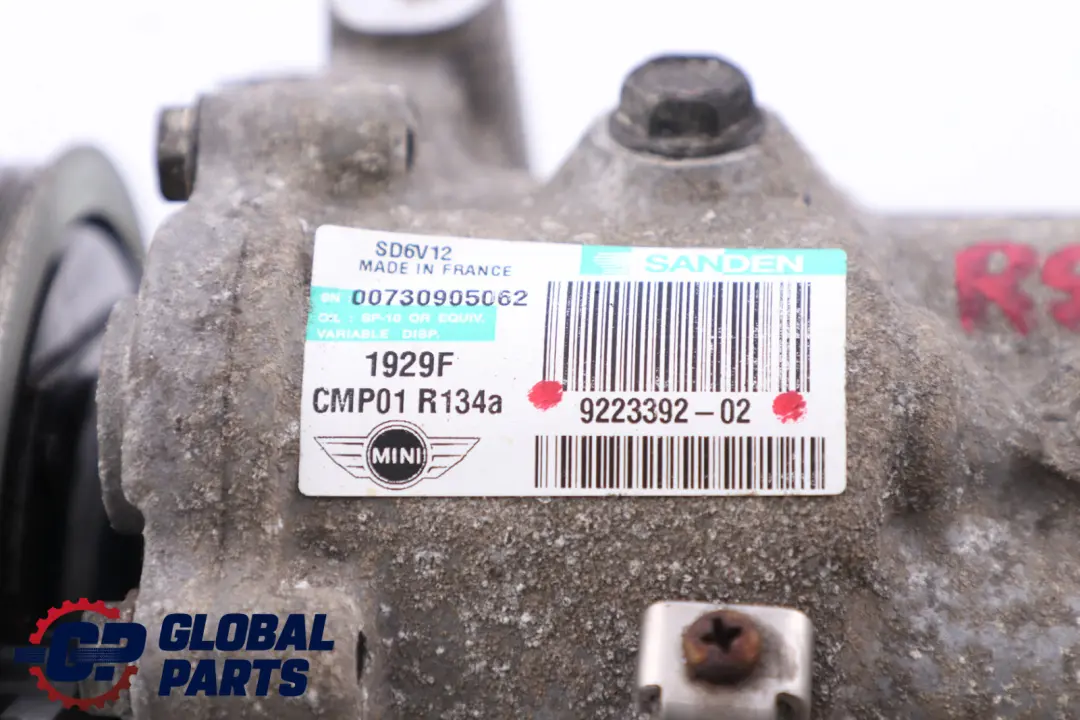 Condizionata per Mini Cooper R55 R56 R57 LCI Compressore Aria con numero di parte 6942501 Mini Cooper R55 R56 R57 LCI Compressore Aria Condizionata - SKU 6942501 - Numero di parte 6942501