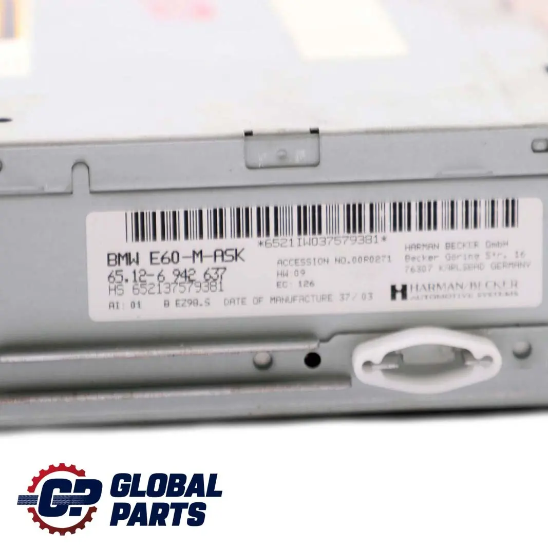 M-Audio System Controller Navigation Head Unit pour BMW E60 à propos du numéro de pièce 6942637 BMW E60 M-Audio System Controller Navigation Head Unit - SKU 6942637 - Numéro de pièce 6942637