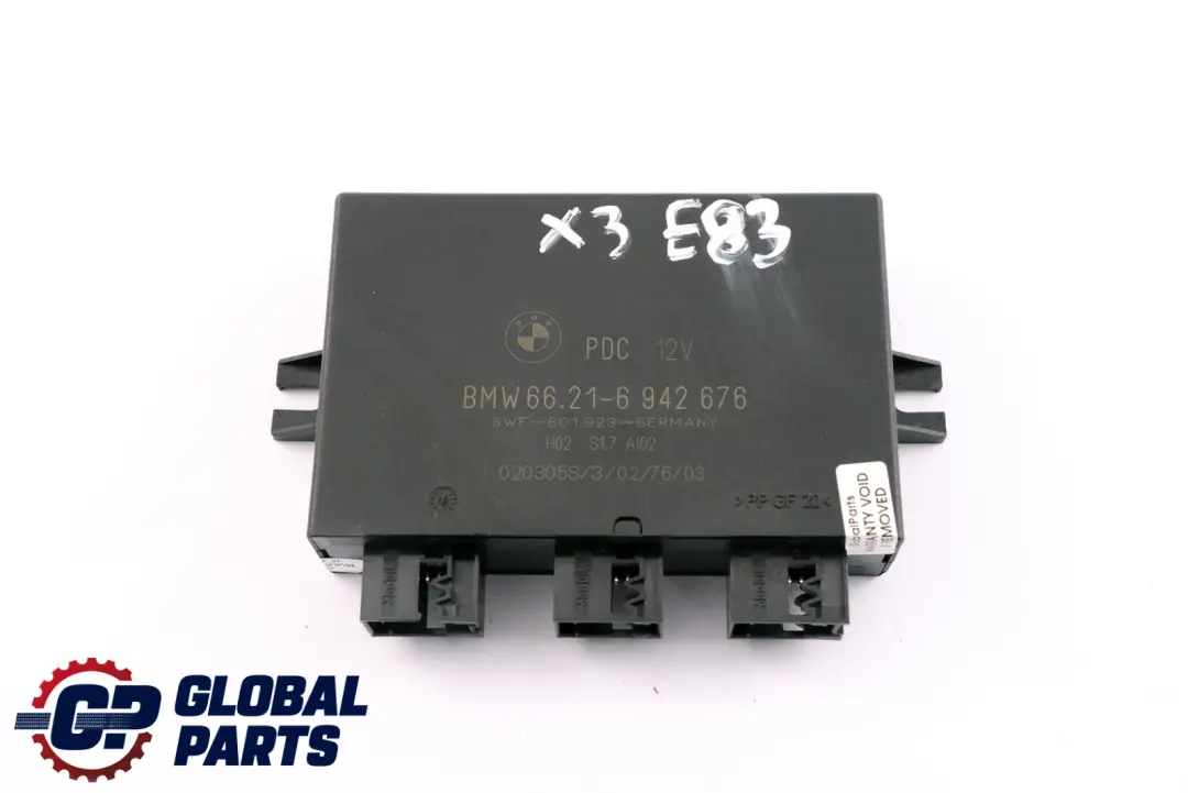 Steuergerät PDC Aktiv für BMW X3 X5 er E39 E53 E83 mit Teilenummer 6942676 BMW X3 X5 er E39 E53 E83 Steuergerät PDC Aktiv - SKU 6942676 - Teilenummer 6942676