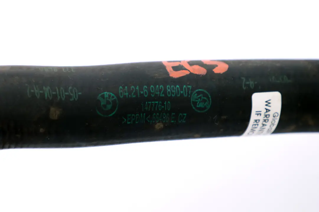 Tubo De admision De aire Manguera para BMW E65 E66 con número de pieza 6942890 BMW E65 E66 Tubo De admision De aire Manguera - SKU 6942890 - Número de pieza 6942890