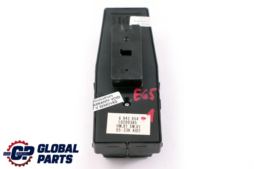 BMW E65 E66 Window Lifter Switch Power Fold Driver's Door - SKU 6943054-1 - Part number 6943054