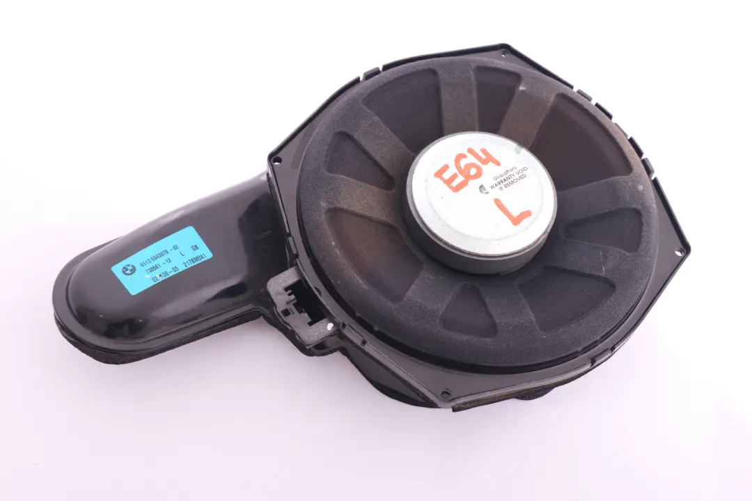 BMW E64 LCI Central Bass Hifi-System Altoparlante Porta Sinistra N/S - SKU 6943079 - Numero di parte 6943079
