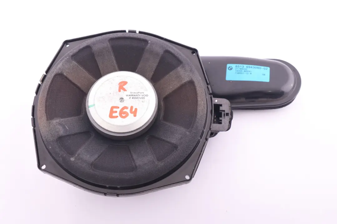 Głośnik Niskotonowy Drzwi Prawy Central Bass Hifi do BMW E64 LCI o numerze 6943080 BMW E64 LCI Głośnik Niskotonowy Drzwi Prawy Central Bass Hifi - SKU 6943080 - Numer Części 6943080