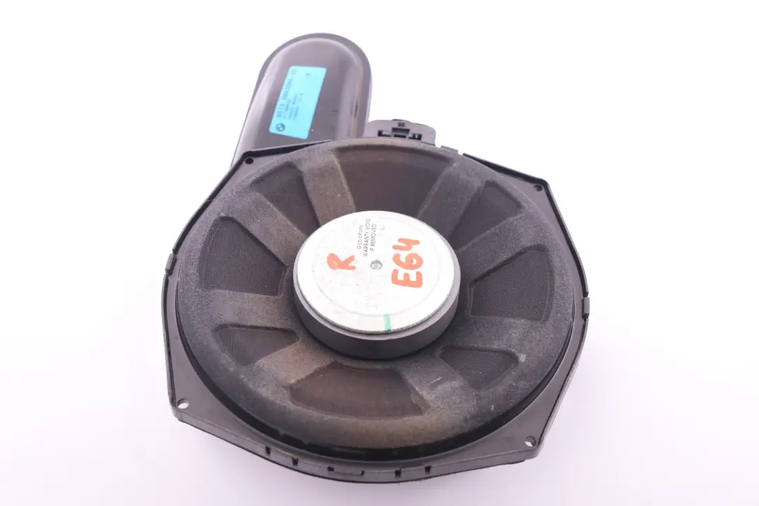Głośnik Niskotonowy Drzwi Prawy Central Bass Hifi do BMW E64 LCI o numerze 6943080 BMW E64 LCI Głośnik Niskotonowy Drzwi Prawy Central Bass Hifi - SKU 6943080 - Numer Części 6943080