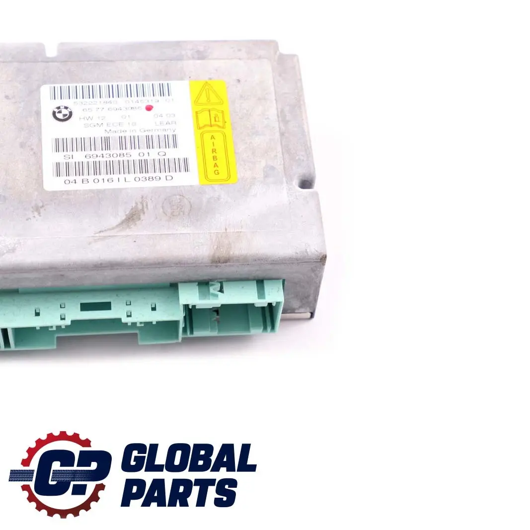 BMW 5 Series E60 E61 Airbag ECU Control Unit Gateway Module - SKU 6943085 - Part number 6975682