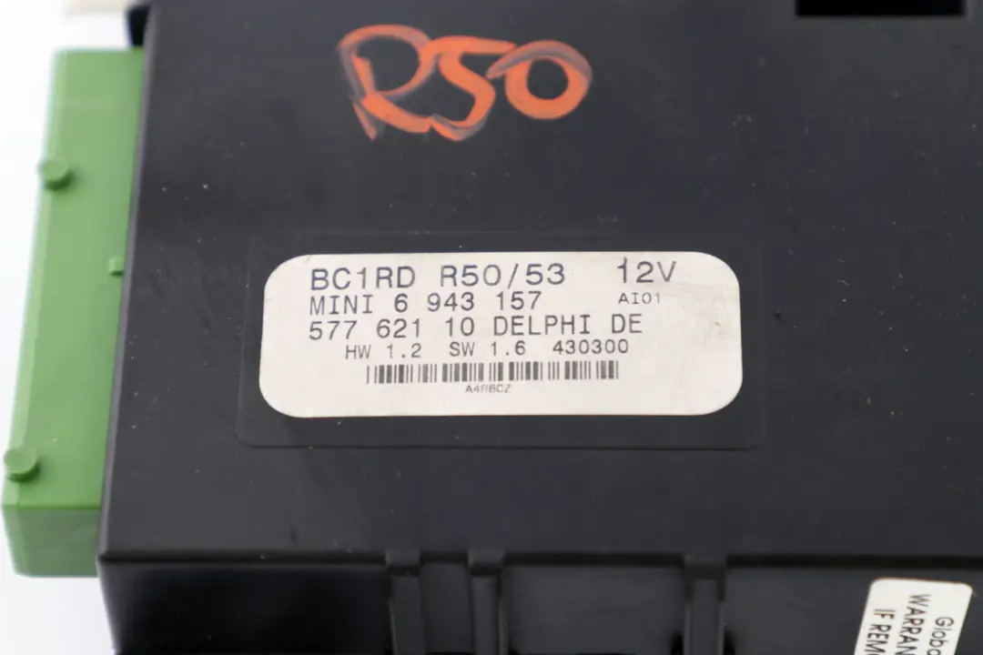 Body Control Unit Basic Module BCM to BMW Mini Cooper One R50 R53 with Part number 6982114 BMW Mini Cooper One R50 R53 Body Control Unit Basic Module BCM - SKU 6943157 - Part number 6982114