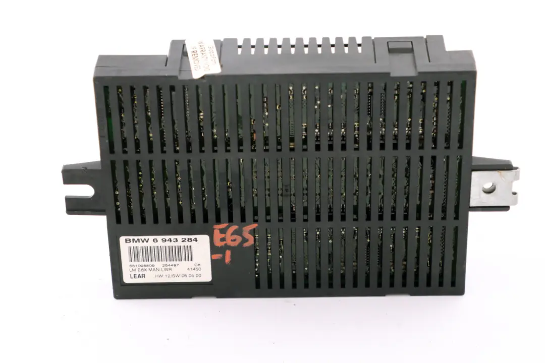 BMW 7 er E65 Lichtsteuermoduleinheit Lear LME6X MAN. LWR (LCM) - SKU 6943284-1 - Teilenummer 6943284
