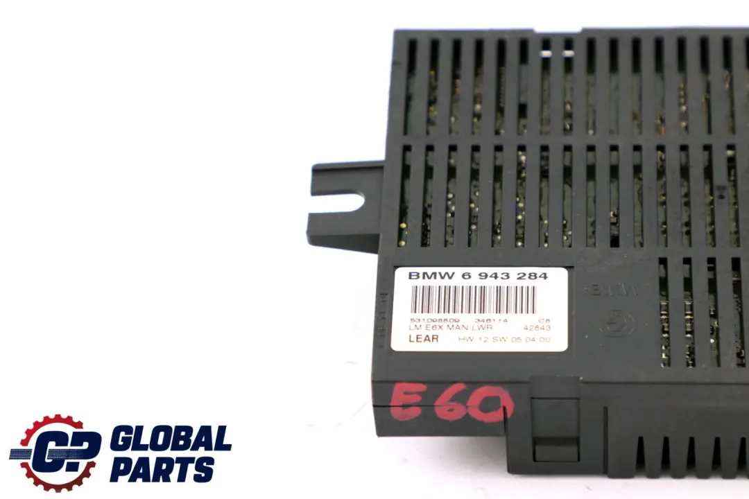 BMW 5 Series E60 Light Control Module Unit Lear LME6X MAN. LWR (LCM) - SKU 6943284 - Part number 6943284