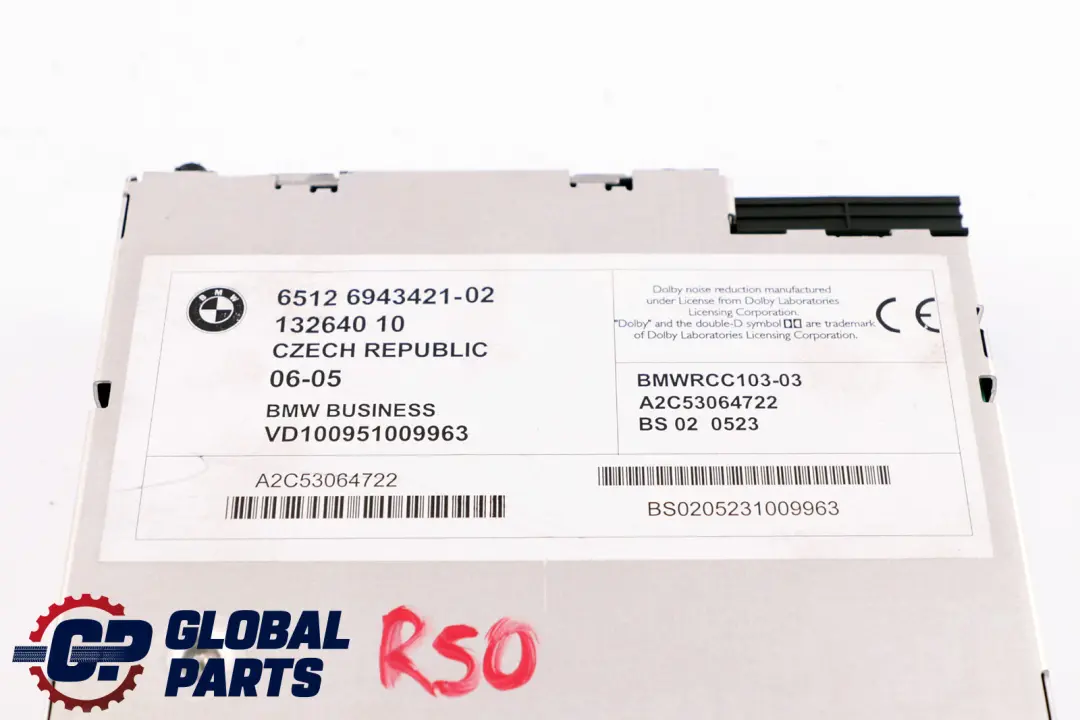 BMW Mini Cooper One R50 R53 Radio Boost Dolby Cassette Tape Player - SKU 6943421 - Part number 6923503