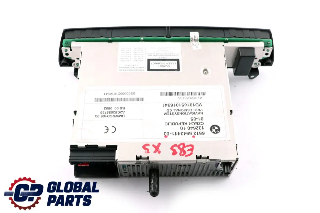 BMW X3 E83 Radio navegador unidad control CD - SKU 6943441 - Número de pieza 6939670