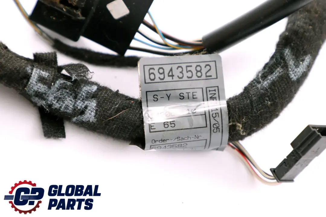BMW 7 Series E65 E66 Wiring Set Seat Front Left N/S Side Cable - SKU 6943582 - Part number 6943582