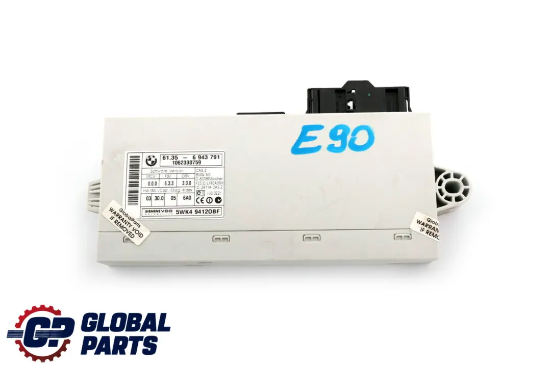 CAS2 ECU Unidad De Control Modulo 6135 para BMW E87 E90 con número de pieza 6943791 BMW E87 E90 CAS2 ECU Unidad De Control Modulo 6135 - SKU 6943791 - Número de pieza 6943791