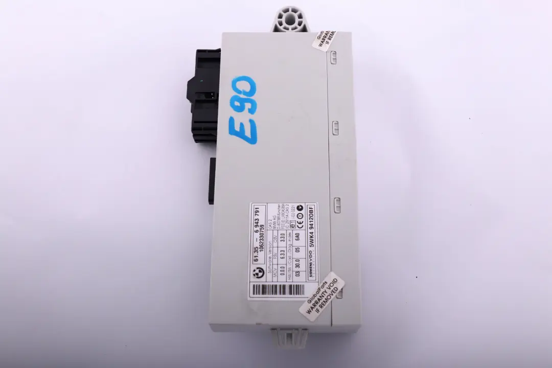 Steuergerät CAS CAS2 ECU Control Unit 6135 für BMW E87 E90 mit Teilenummer 6943791 BMW E87 E90 Steuergerät CAS CAS2 ECU Control Unit 6135 - SKU 6943791 - Teilenummer 6943791