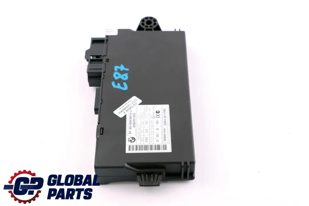 BMW 1 3 5 Serie E60 E87 E90 CAS 3 Boitier de commande CAS, Module ECU - SKU 6943814 - Numéro de pièce 6943814
