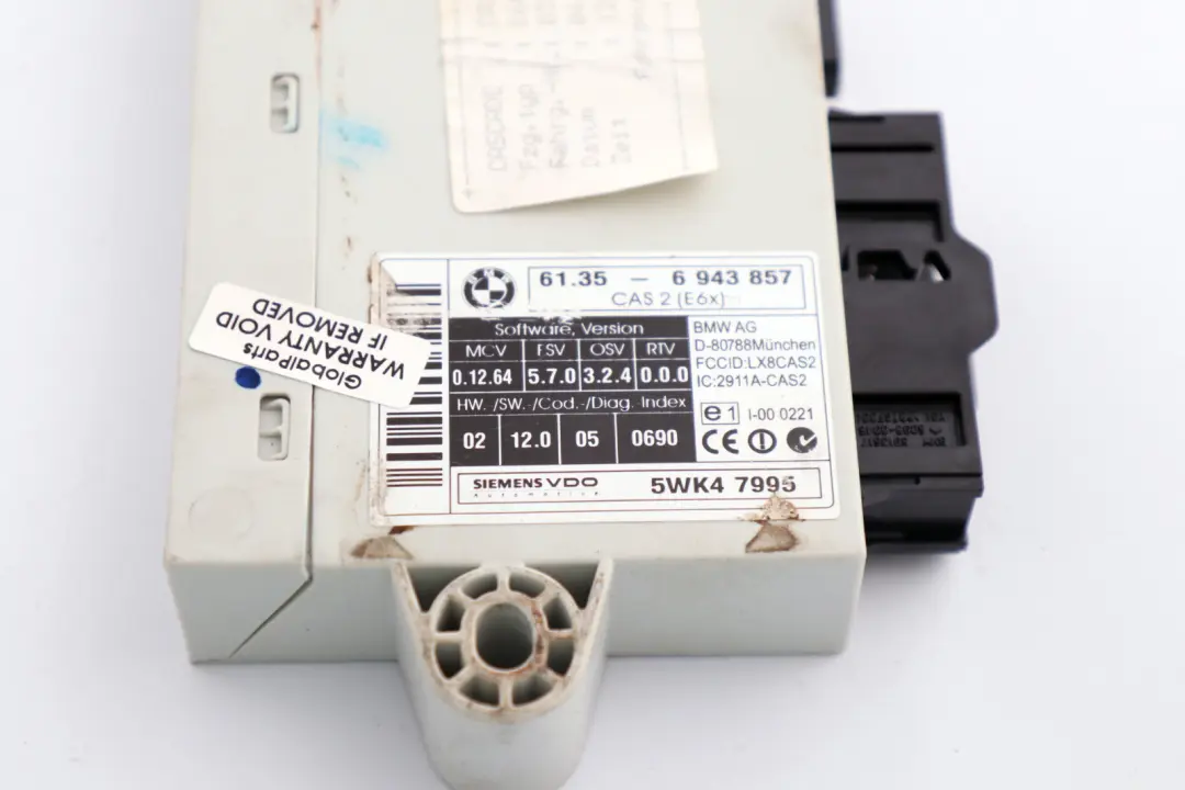 ECU Key Reading Module Control Unit CAS 2 to BMW 5 6 Series E60 E61 E63 with Part number 6965050 BMW 5 6 Series E60 E61 E63 ECU Key Reading Module Control Unit CAS 2 - SKU 6943857 - Part number 6965050