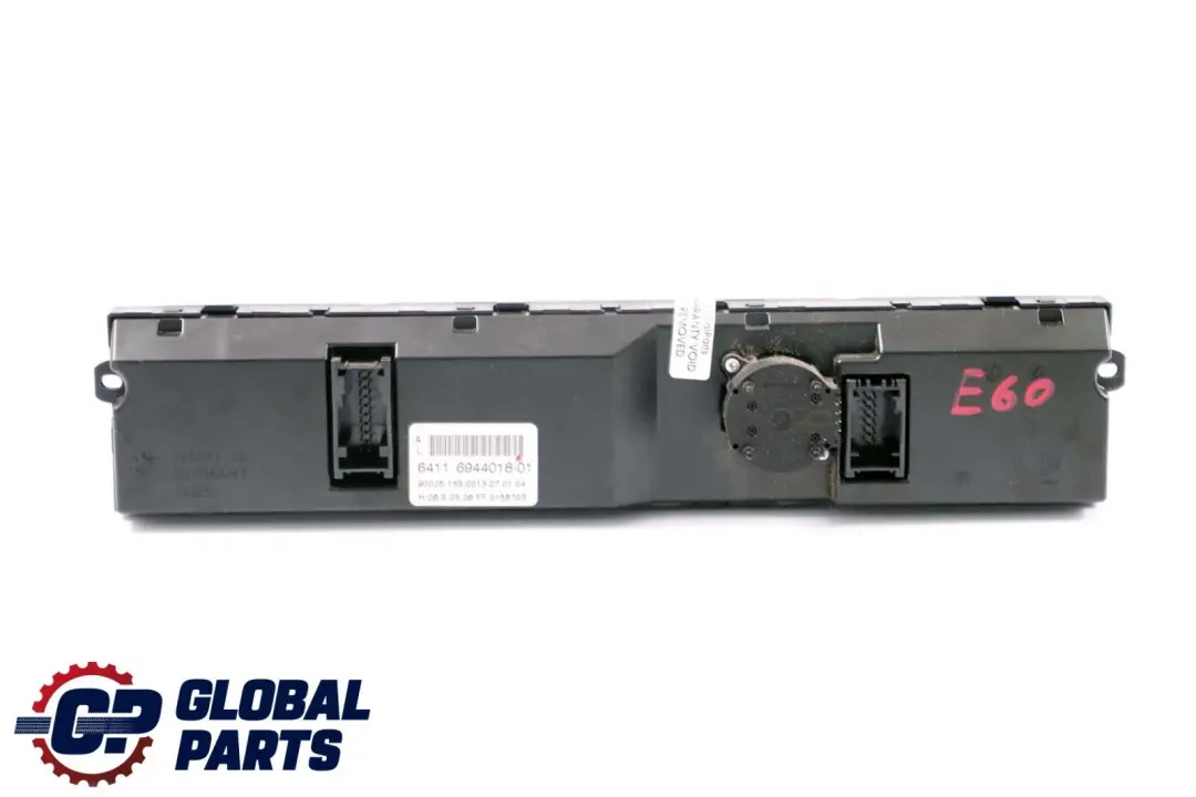 Basis Unidad de Control de Aire Acondicionado Automático para BMW E60 E61 con número de pieza 6944018 BMW E60 E61 Basis Unidad de Control de Aire Acondicionado Automático - SKU 6944018 - Número de pieza 6944018