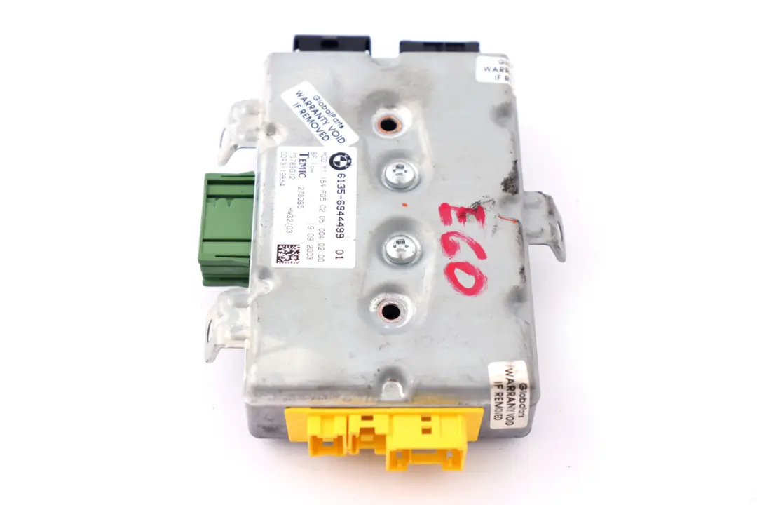 Modulo controllo airbag porta lato passeggero per BMW E60 E61 E63 con numero di parte 6944499 BMW E60 E61 E63 Modulo controllo airbag porta lato passeggero - SKU 6944499 - Numero di parte 6944499