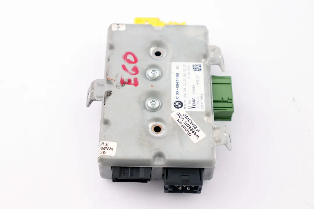 BMW E60 E61 E63 Módulo control airbag puerta lado pasajero - SKU 6944499 - Número de pieza 6944499
