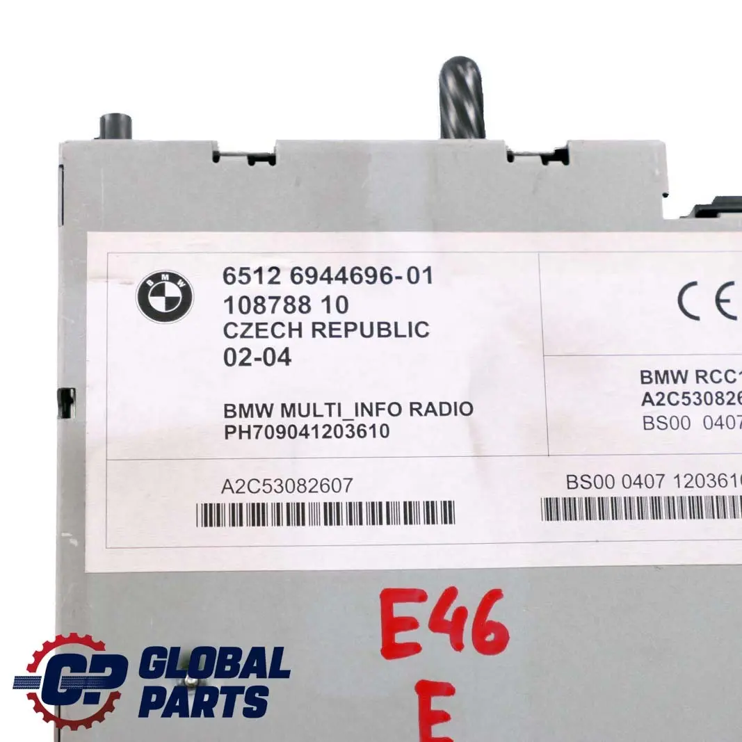 Radio Navigation Kassetten Autoradio für BMW 3 Series E46 mit Teilenummer 6944696 BMW 3 Series E46 Radio Navigation Kassetten Autoradio - SKU 6944696 - Teilenummer 6944696