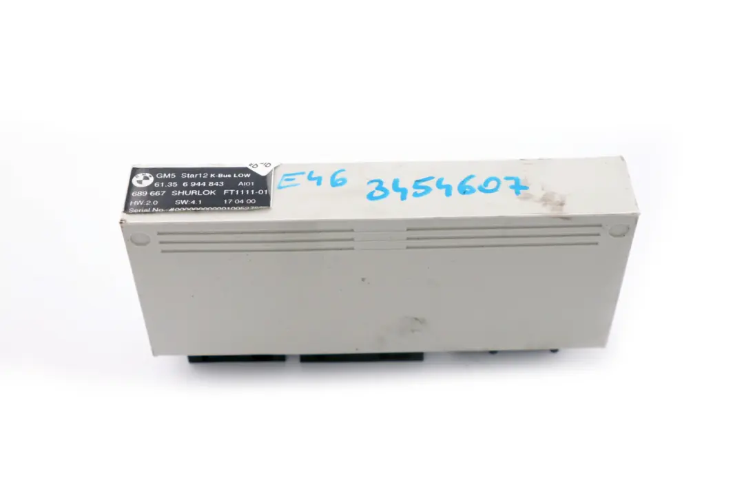 Grundmodul Karosserie-Steuereinheit GM5 Star12 für BMW 3 X3 er E46 E83 mit Teilenummer 6944843 BMW 3 X3 er E46 E83 Grundmodul Karosserie-Steuereinheit GM5 Star12 - SKU 6944843 - Teilenummer 6944843